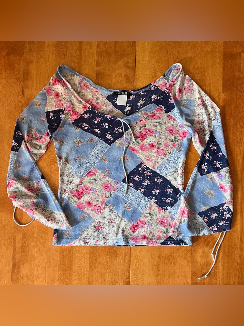 Raspberry Collection Floral Patchwork Blouse